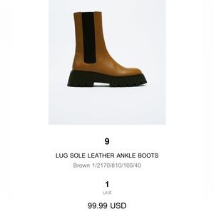 Zara boots- chunky sole